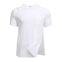 Deyeek Men's Post Shoulder Surgery Shirts Soft Tear Away Short Sleeve Tops