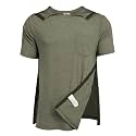 Deyeek Men's Post Shoulder Surgery Shirts Soft Tear Away Short Sleeve Tops