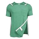 Deyeek Men's Post Shoulder Surgery Shirts Soft Tear Away Short Sleeve Tops