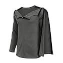 Deyeek Men's Shoulder Surgery Shirts Front Zip Adaptive Shirt with Arm Open