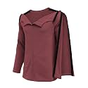 Deyeek Men's Shoulder Surgery Shirts Front Zip Adaptive Shirt with Arm Open