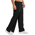 Deyeek Men's Tear Away Pants 2 Side Full Open Bottom Sweatpants Loose Fit Casual Adaptive Post Surgery Pants with Pockets