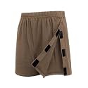 Deyeek Men's Tear Away Post Surgery Cotton Shorts 3-inch
