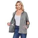Deyeek Women's Mastectomy Dialysis Shirts with Drain Pockets & Arm Zipper