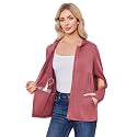 Deyeek Women's Mastectomy Dialysis Shirts with Drain Pockets & Arm Zipper