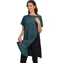 Deyeek Women Post Shoulder Surgery Tear Away Full Open Side Snap Nightgowns