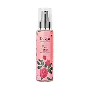 deyga rose water toner  provides hydration  restores the ph balance  soothing for skin  for all skin types 100 ml