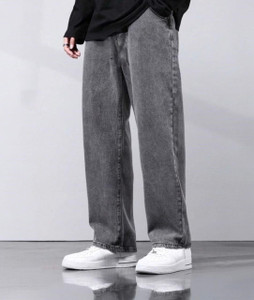DEYLIGHT Straight Fit Men Grey Jeans