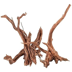 deziine1 pcs aquarium driftwood 8 to 10inch spider wood sinkable driftwood for fish tank decorations natural branches for reptile