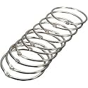 DEZIINE�10 Pieces 32mm Metal Book Rings Loose Leaf Binder Rings Clips Key Ring for DIY Notebook Binding, Silver (38mm)