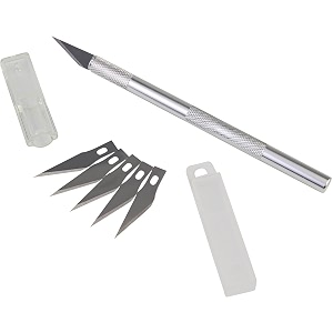 deziinedetail pen knife with 5 interchangeable blades for carving amp mat cutting