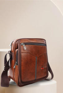 dezire crafts tan men sling bag new large shoulder messenger bags