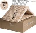 DEZNA Wooden Plastic Space Saving Plastic Coat