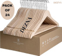 DEZNA Wooden Plastic Space Saving Plastic Coat