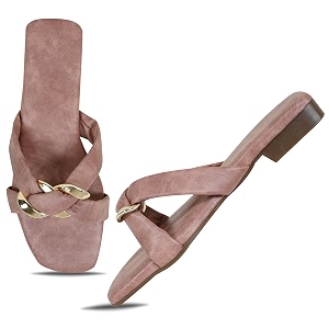 DFR Women Casual Cushioned Flat Slippers Woman