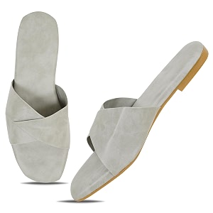 DFR Women Casual Cushioned Flat Slippers Woman