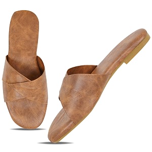 DFR Women Casual Cushioned Flat Slippers Woman