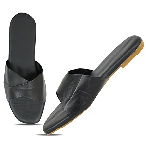 DFR Women Casual Cushioned Flat Slippers Woman
