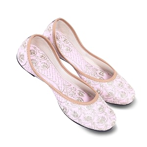 DFR Women Embroidered Jaipuri Juttis Juti Shoe