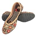 DFR Women Embroidered Mojari Juttis
