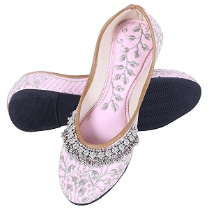 DFR Women Payal Embroidered Mojari Jutti Ladies