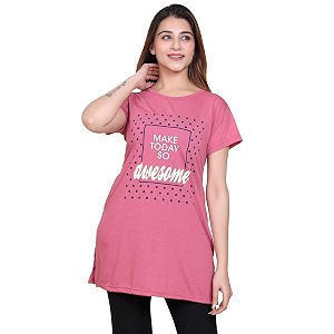 DG Divine GirL Womens Cotton Printed Long