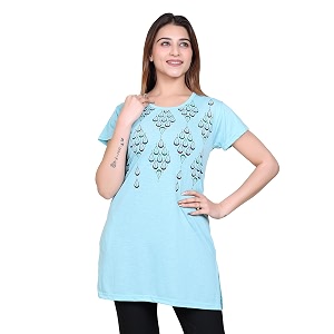 DG Divine GirL Womens Cotton Printed Long