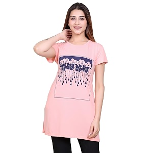 DG Divine GirL Womens Cotton Printed Long