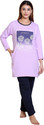 DG Divine Women Printed, Solid Multicolor Top & Pyjama Set