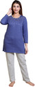 DG Divine Women Printed, Solid Multicolor Top & Pyjama Set