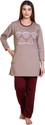 DG Divine Women Printed, Solid Multicolor Top & Pyjama Set