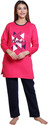 DG Divine Women Printed, Solid Multicolor Top & Pyjama Set