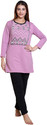 DG Divine Women Printed, Solid Multicolor Top & Pyjama Set