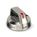 DG64-00473A Stove Knobs Replacements Compatible with Samsung Stove Knob Replacemrnt Range Gas Oven botón Estufa Parts Steel NX58F5700WS NX58H5600SS NX58H5650WS NX58J7750SS NX58K7850SS 1pcs