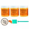 DGAGA 3*4OZ Wood Burning Paste Wood Burning Gel for Heat Gun Heat Activated Paste for Craft Chalk Paste for Wood Burning Ecthing Cream & Screen Printing Squeegee Chalk Paint Pen on Wooden,Canvas,Denim