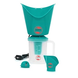 3 in one steam vaporizer machine for cold and cough with nozzle inhaler facial sauna and facial steamer for face and nose spa nose and cough steamer for kids and adult green