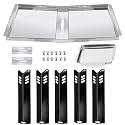 DGF510SBP Grill Replacement Parts for Dyna-glo DGF510SBP, DGF493BNP, DGF510SSP, Backyard Grill BY13-101-001-12, BY13-101-001-13, BHG Grills, Adjustable 24"-30" Grease Tray Drip Pan and Heat Plates