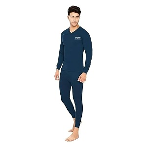 Mens Woolen Themal Wear Set V-Neck
