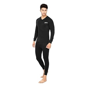 Mens Woolen Themal Wear Set V-Neck