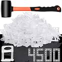 DGSL 4500 Pcs Tile Spacers 1/32 Inch, Tile Leveling System with Hammer