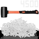 DGSL 4500 Pcs Tile Spacers1/8 Inch, Tile Leveling System with Hammer