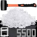 DGSL 5500 Pcs Tile Spacers 1/16 Inch, Tile Leveling System with Hammer