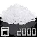 DGSL Tile Leveling System, 2000-Piece 1/16" Tile Spacers Clips Tile Tools