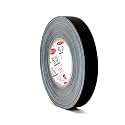 DGTAPE 1in X 60ya - Black ultraMATT Spike Gaffer Tape. Matte Finish + Natural Rubber Adhesive. UM25/50/B (1 in X 60 ya, Black)