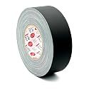 DGTAPE 2in X 60ya - Black ultraMATT Gaffer Tape. LDPE Matte Finish + Non-Reflective. Ease Tear by Hand UM50/50/B (2 in X 60 ya, Black)