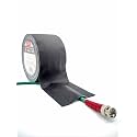 DGTAPE 3in x 30ya Black Tunnel Tape with Non-Adhesive Center Channel Path for Secure Cable Management. AV Tape for Professional Stage &amp; Office Needs. Easy Tear by Hand ultraMATT (UM72/25/B-TU, Black)