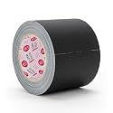 DGTAPE 4in X 30ya - Black ultraMATT Gaffer Tape - LDPE Matte Finish Professional Grade &amp; Perfect Natural Rubber Adhesive Back. Non-Reflective &amp; Ease Tear by Hand UM100/25/B (4 in X 30 ya, Black)