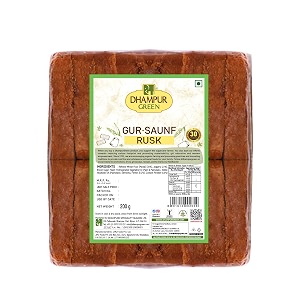 dhampure speciality gur saunf milk rusk 200grams pure gur gud bakery rusk healthy snacks with low sugar