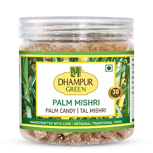 dhampure speciality palm candy tal mishri 350gram palm candy sugar crystals panam kalkandam no added chemicals no color no preservatives - caramel