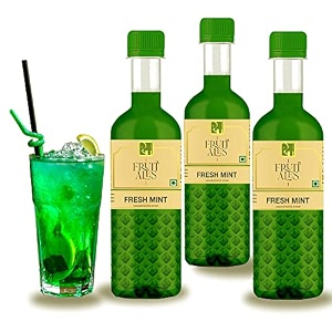 dhampurgreen fresh mint mocktail cocktail vodka rum gin mixer syrup makes 10-12 drinks each bottle 900ml 300ml x 3 pour add stir amp sip syrup non alcoholic beverage